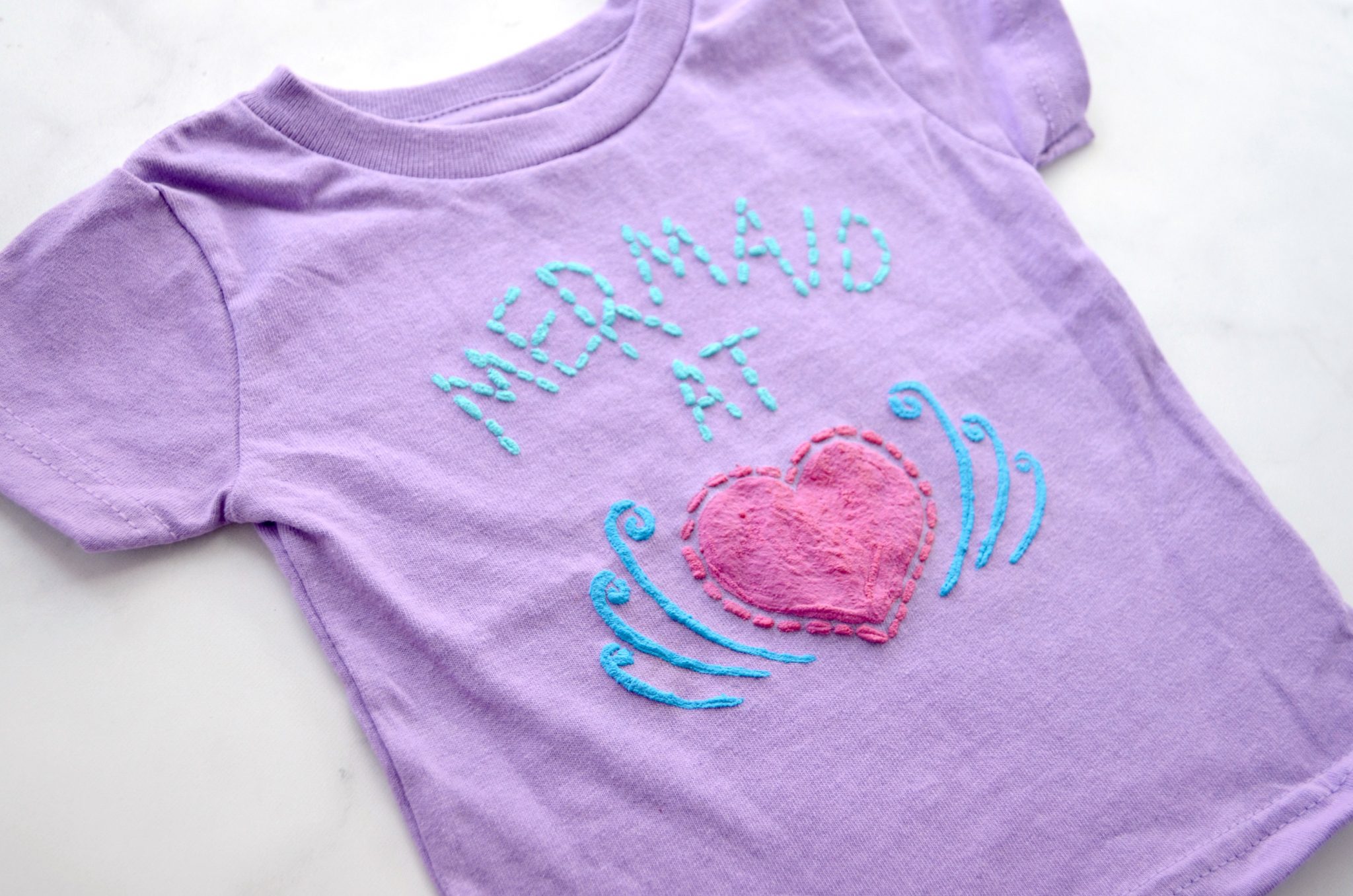 DIY Mermaid T-Shirt with Fabric Creations Plush 3-D Paint - Amy Latta  Creations